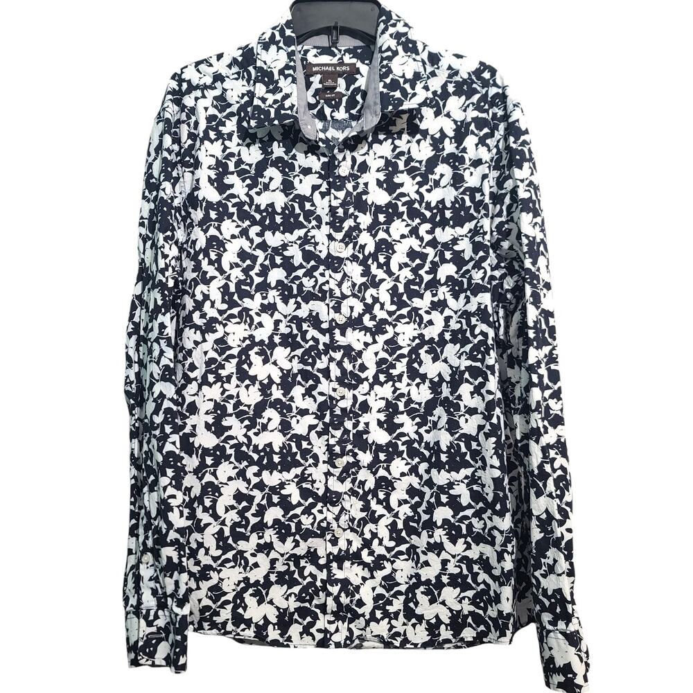 Michael Kors Floral Print Button Shirt